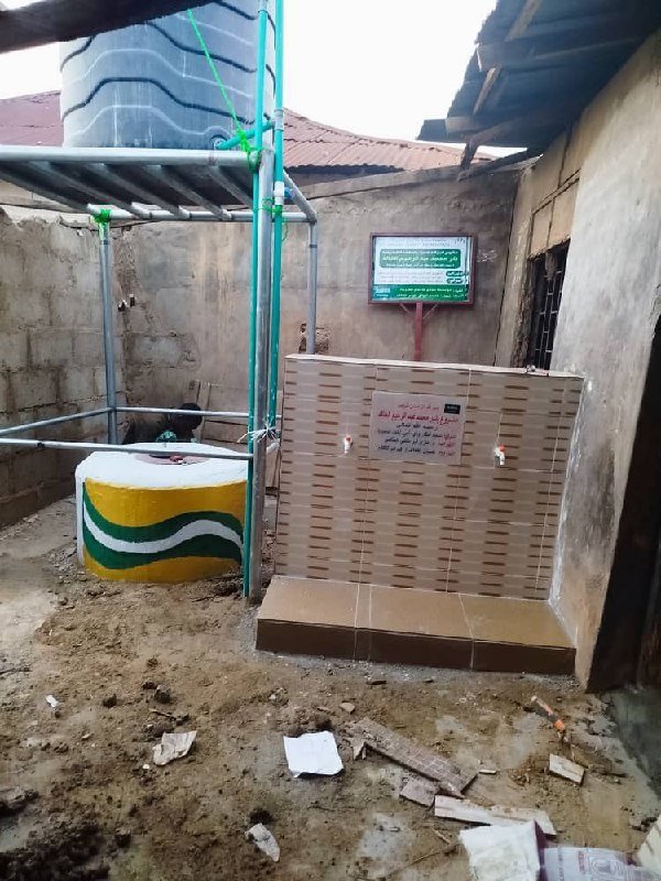 صورة البئر بعد الانتهاء من الحفر والتركيب