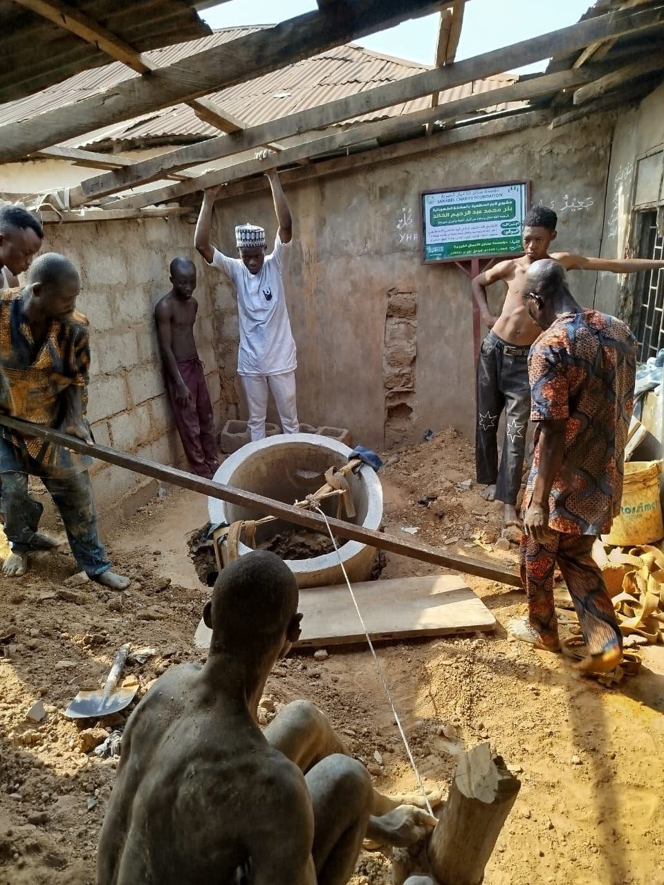 عملية إدخال الرنغات في البئر المعمقة